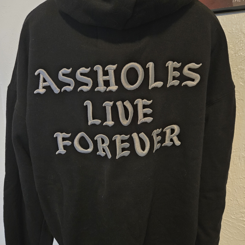 Black Graphic Hoodie Sweater